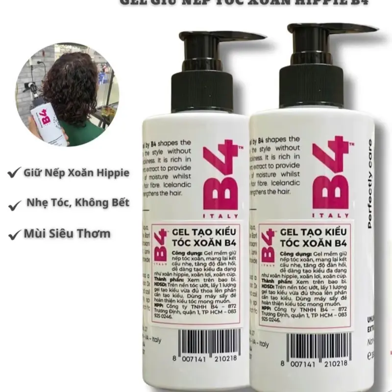 ￼Gel bóp xoăn tạo kiểu, giữ nếp tóc xoăn hippie, xoăn xù mì xoăn lơi Nữ 3