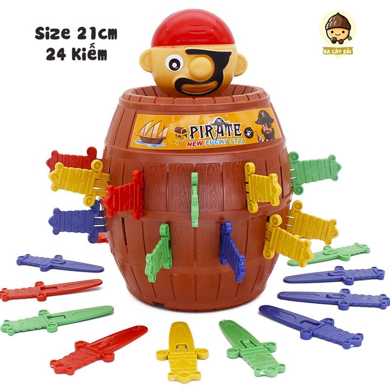 (Size - 21cm) Đồ chơi đâm hải tặc size lớn 24 kiếm, đồ chơi hải tặc vui nhộn cho cả gia đình Toy