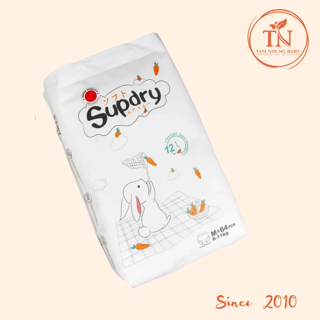 Bỉm Supdry Trắng nội địa trung siêu mỏng