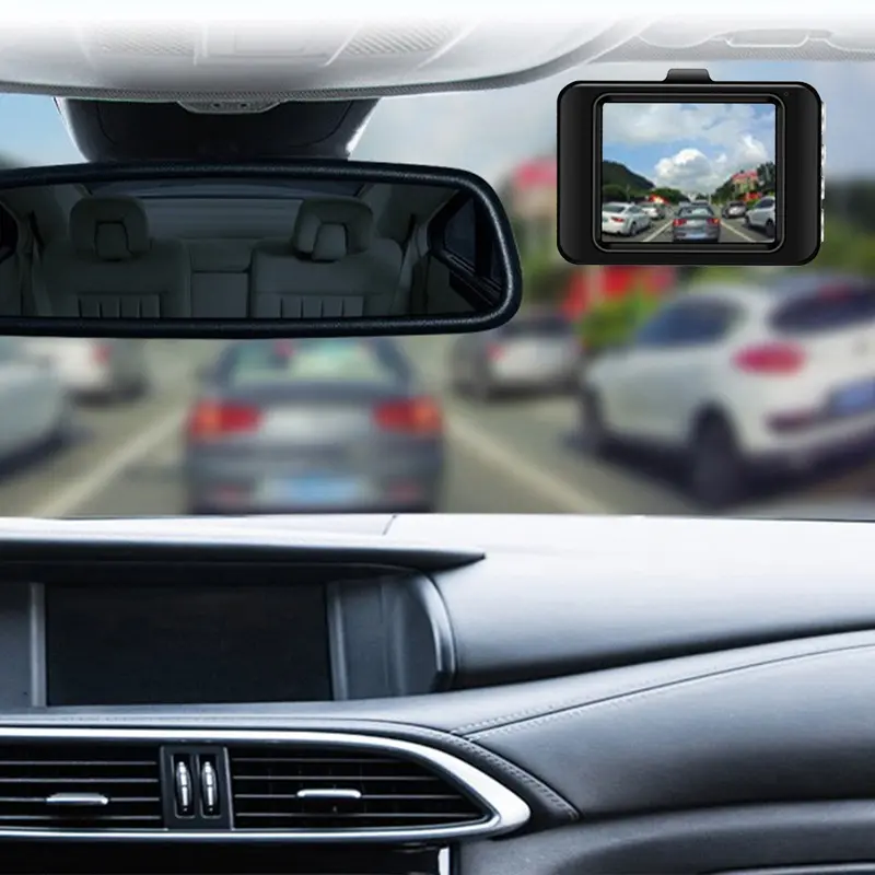 Camera hành trình, Camera ô tô FHD 1080P, Camera hành trình trên ô tô với màn hình 2.0 inch, Camera bảng điều khiển, Tầm nhìn ban đêm, Hỗ trợ tối đa thẻ 32GB 4