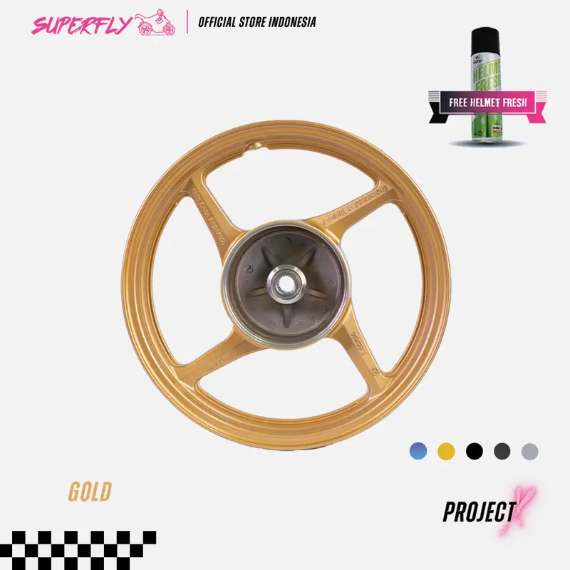 Velg Honda Beat/Honda Genio/Scoopy Fi Superfly Project X 4