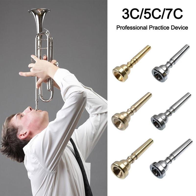 Phụ kiện biểu diễn 3C/5c/7C Ống ngậm Kèn Trumpet / Phổ thông Dụng cụ tập Kèn…