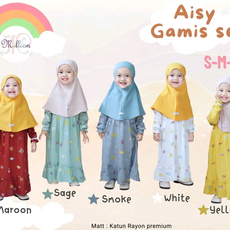 set Gamis bayi set gamis anak gamis bayi hijab