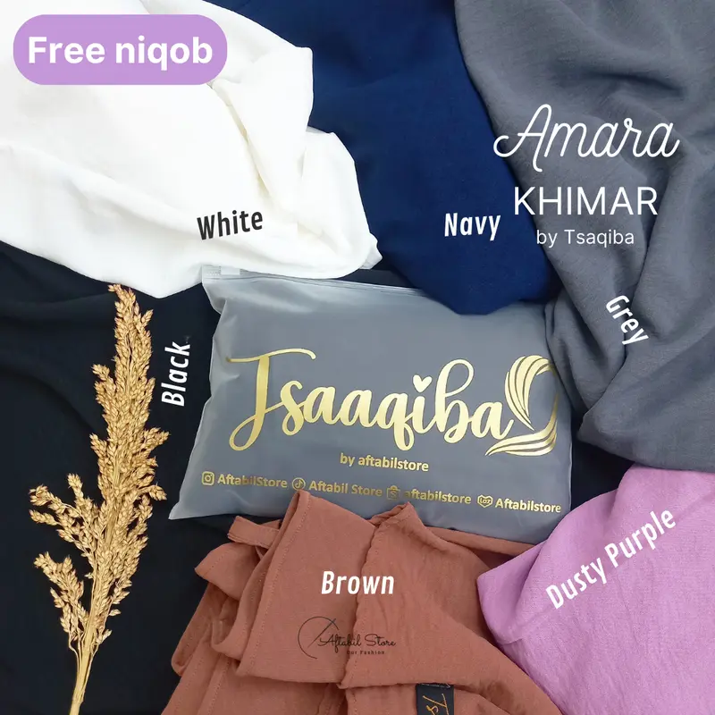 Free Niqab Khimar Instani Muslim Jilbab HiJAB   - Amara Airflow Bergo  Kerudung  Syari 8