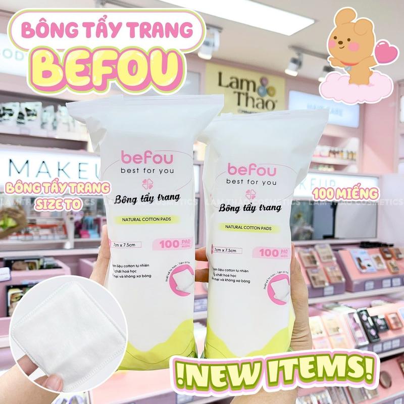 Bông Tẩy Trang Befou Cotton - Chất liệu cotton mềm mại 3