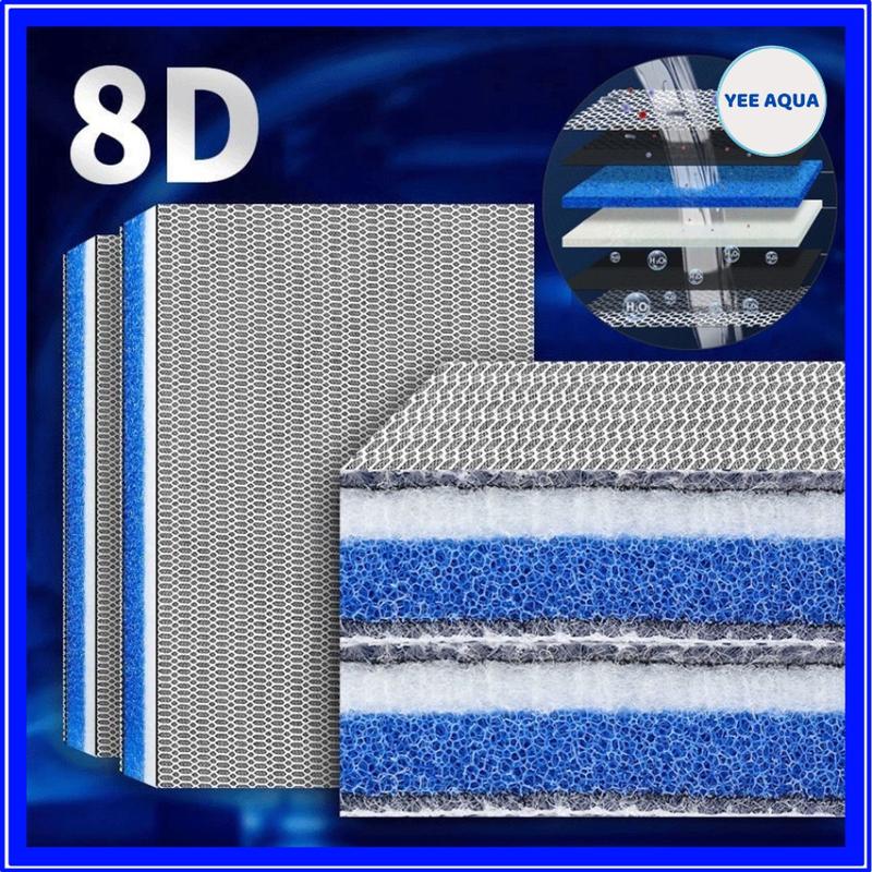 Bông Lọc Bể Cá 8D Thế Hệ Mới - Bông Lọc Nước Lọc Thô Lọc Bụi Mịn Bể Cá Cảnh