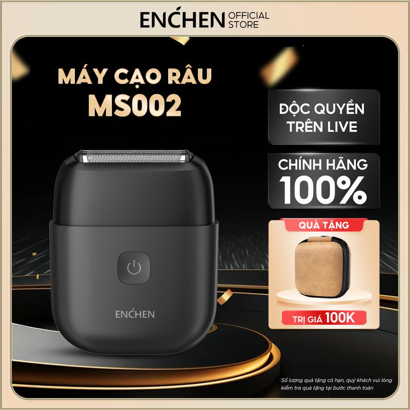 Máy cạo râu Enchen Mini MS002 - lưỡi dao linh hoạt - động cơ mạnh mẽ - chống nước toàn thân - BH 6 tháng