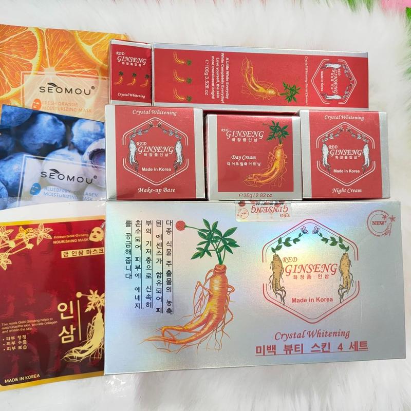 Kem nám tàn nhang Genseng đỏ dưỡng trắng 6in1 Skincare Tất cả các loại da