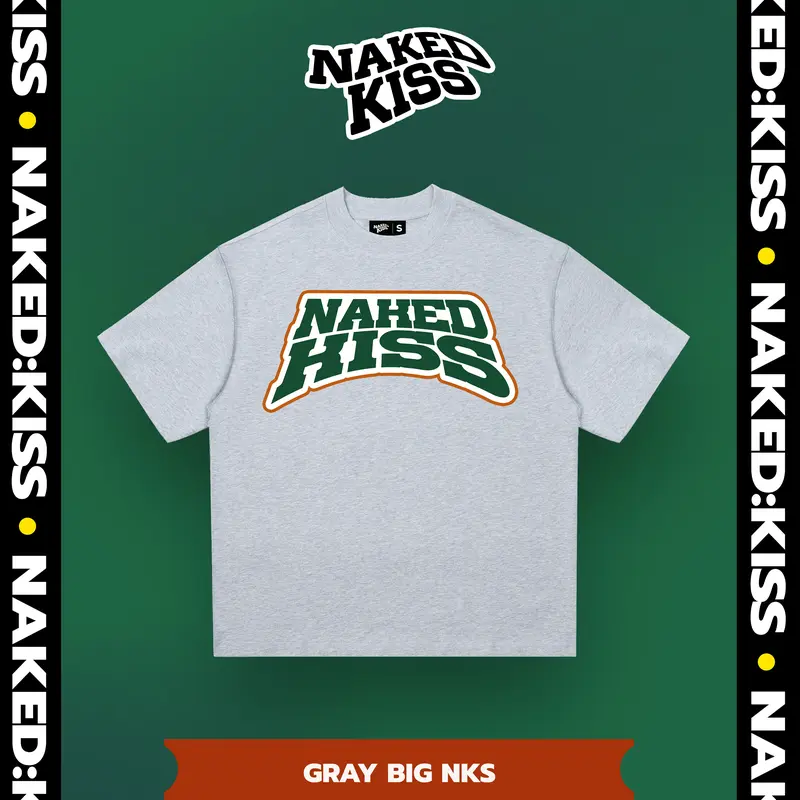 Áo thun NakedKiss GRAY-GREEN NKS Skeleton - Regular Fit - NAKEDKISS TSHIRT 0
