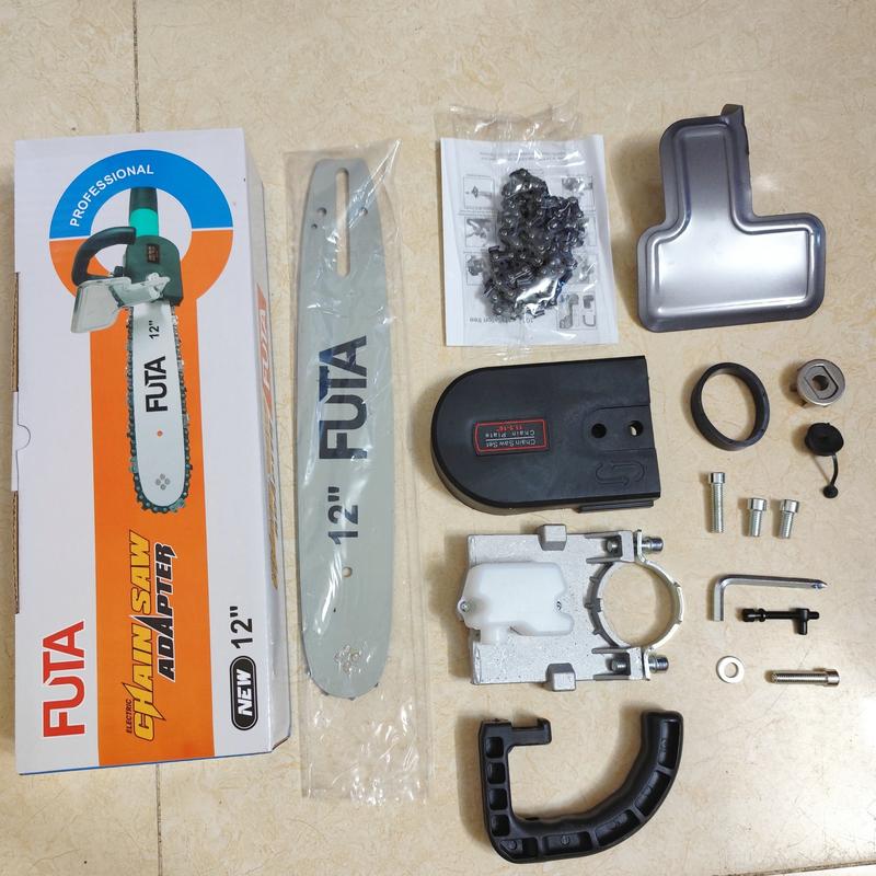 Bộ lam cưa xích gắn máy mài thành máy cưa xích, cưa gỗ , đầu chuyển đổi máy mài thành máy cưa cầm tay