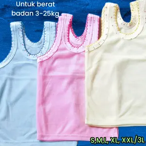 12Pcs Kaos dalam anak Singlet anak Kaos kutang anak