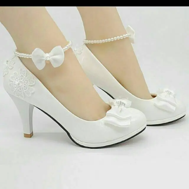 heels pesta putih / hills nikah / sepatu psp 0