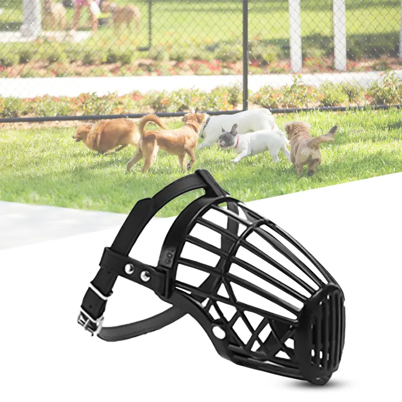 Omhbaff-Giỏ Nhựa Có Thể Điều Chỉnh Cho Chó, Rọ Mõm Cho Chó Con, Nắp Miệng, Chống Sủa, Đồ Dùng Cho Thú Cưng 2
