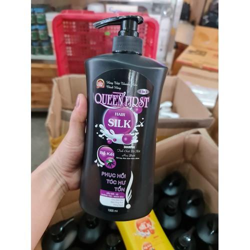 Dầu Gội Bồ Kết Hoa Bưởi Silk 1000ml - Phục hồi hư tổn, giảm gãy rụng tóc, giúp tóc mềm mượt - Gội Đầu, Women dau goi