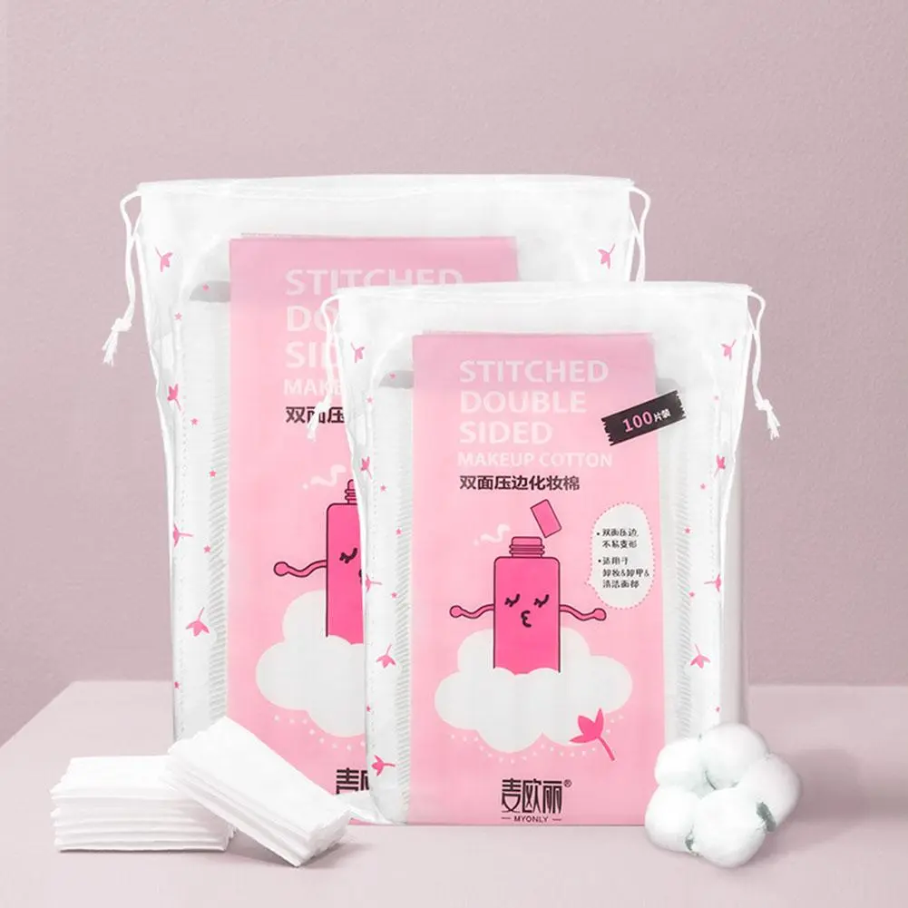 Disposable Cotton Pad Cosmetic Makeup Remover 50/100/222 PCS Cotton Pads Face Cleansing