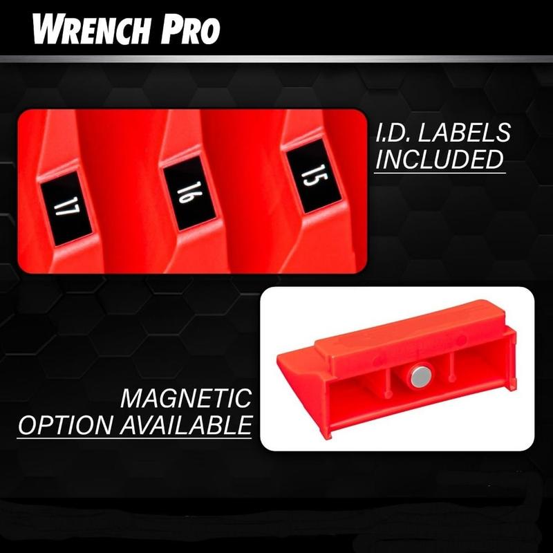 Product Introduction of Lightweight 20 Wrenches Wrench Organizer Quickly Retrieve Your Tools Improving Efficiency Wrench Rack Portable Wear Resistance Modular Tool Organizer Drawer Chest 13