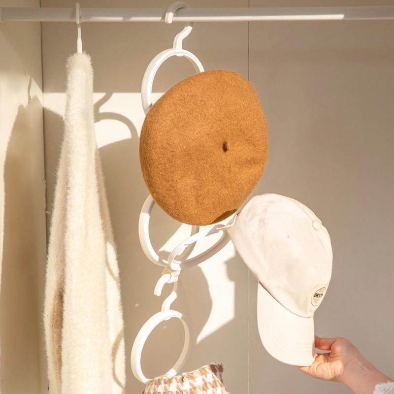 Stackable Circular Hat & Wig Storage Hanger - PP Material with Transparent…