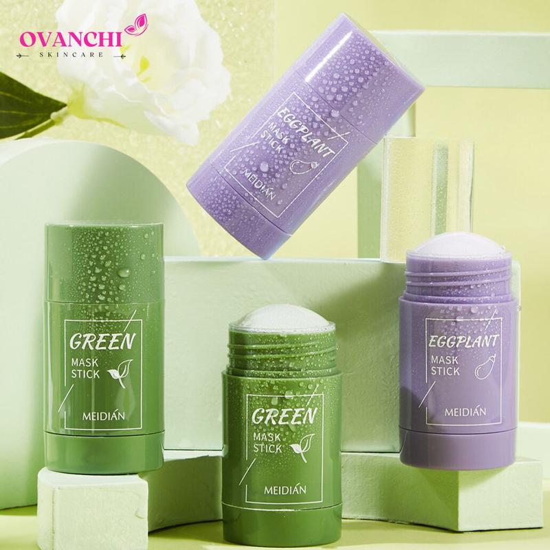 Thanh lăn mặt nạ Đất Sét Trà Xanh Cà Tím Meidian 60g cho da dầu mụn Ni066 Skincare Làm Đẹp Da Dưỡng Da Mặt Dưỡng Ẩm Da Đắp Mặt Nữ Mask Trắng Da
