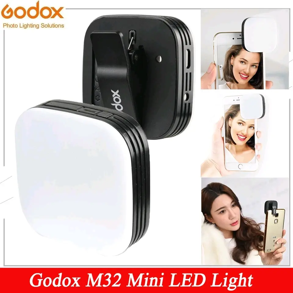 Godox LEDM32 Video Light for Smartphone Lampu Selfie Lampu LED  Lighting