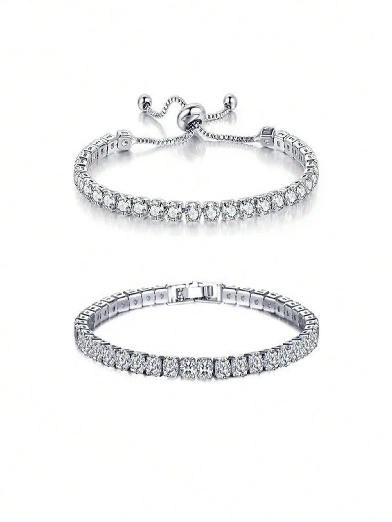 Rhinestone Decorated Bracelets, Fashionable Jewelry for Women & Men for Party, Daily Clothing Decor, Trendy All-match & Exquisite Jewelry for Birthday Gift