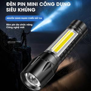 Đèn Pin Mini Siêu Sáng Có Zoom Xa Gần ,Có Thể Sạc Được, Đèn Pin Mini Led [A511]