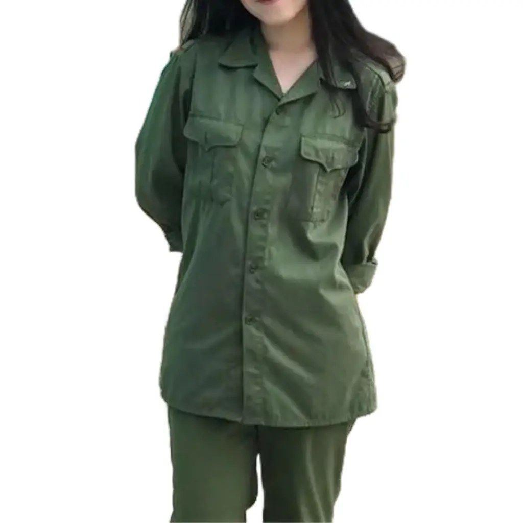 Bộ Áo Bảo Hộ Lao Động, Áo Học, Tập Quân Sự Nam/Nữ - Annhienshop35