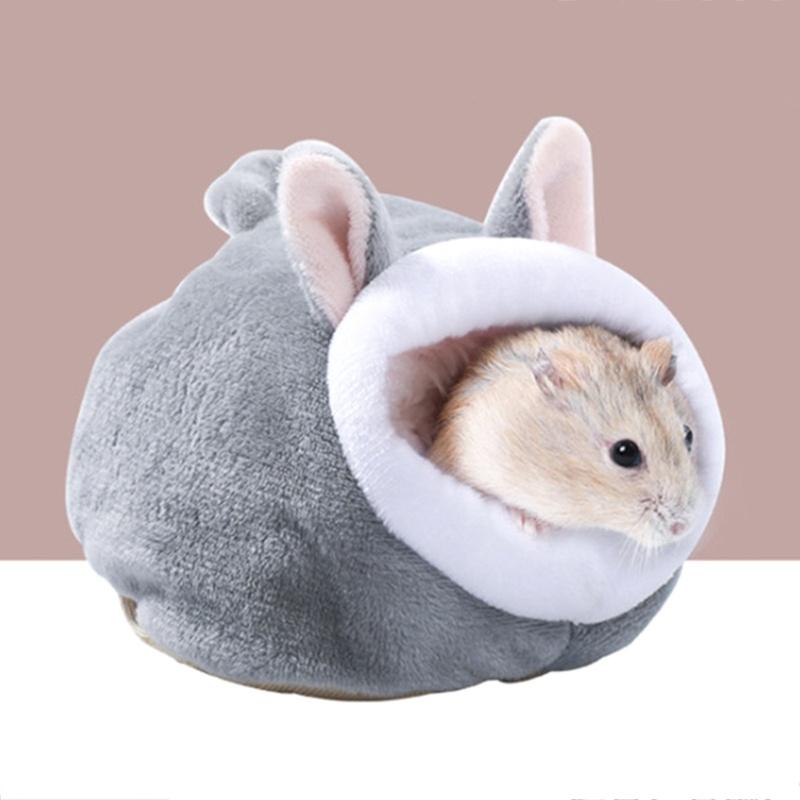 Product Introduction of Hamster Nest Winter Warmth Cotton Nest Winter Supplies with Velvet Removable and Washable Hamster Warmth Thickened Anti Bite Winter Cotton Nest 14