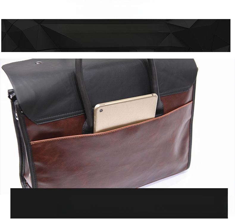 Product Introduction of Fashion Trendy Men's Shoulder Bag Trendy Men's Briefcase Briefcase Ol Men's Handbag New Crossbody Bag 20