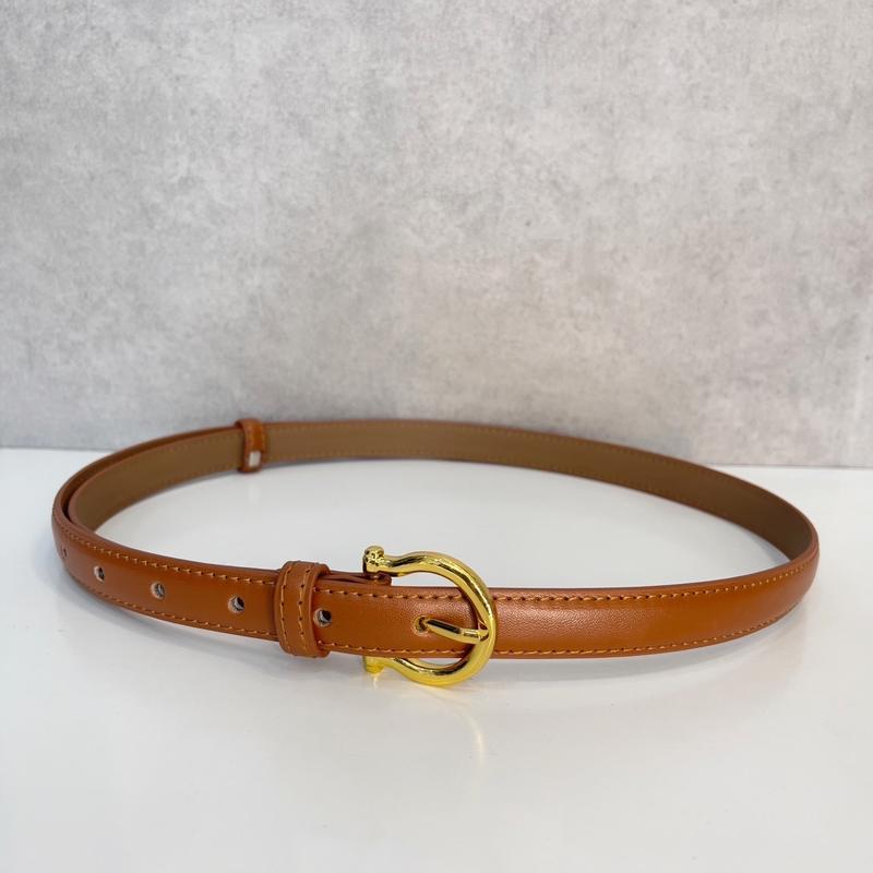 Thắt Lưng Bản Nhỏ Da Lỳ Mềm Khoá Ghim Voi - Dài 105cm Rộng 2cm - Đen/Nâu/Vàng Bò 7