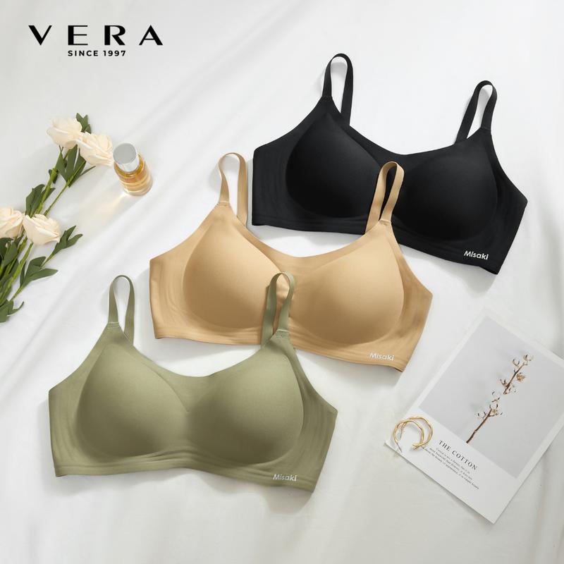 Product Introduction of [VERA x KOL] Áo ngực wireless nữ Misaki nylon trơn không gọng thoáng khí - M1063 3