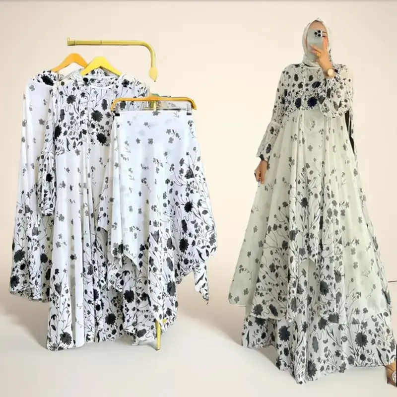 Gamis Set Hijab wanita Nagita series 7