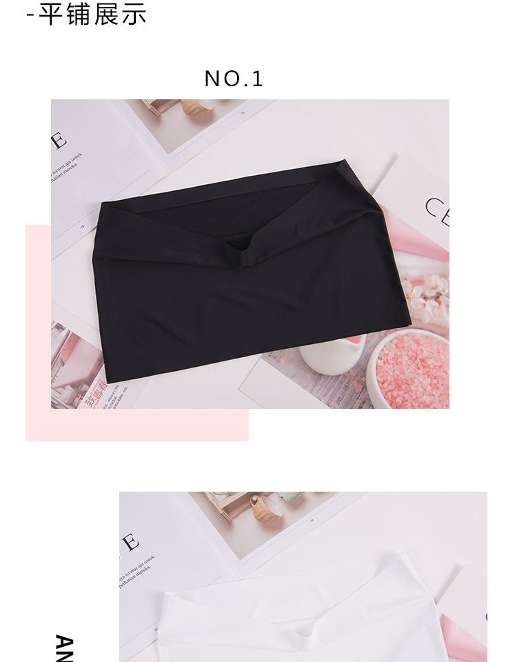 Product Introduction of Summer Seamless One-Piece Ice Silk Breathable Seamless Tube Top Wrap Chest Base Underwear Wrap Chest Flat One-Word Wrap Tube Top 1