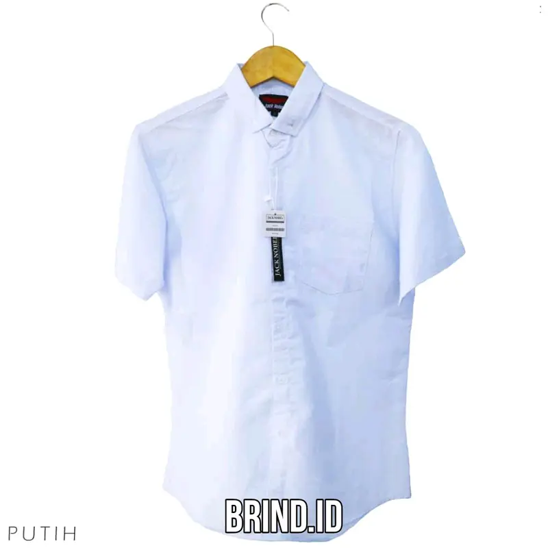 KEMEJA POLOS PENDEK PRIA SIZE M-XL Casual Basic Katun Lembut 5