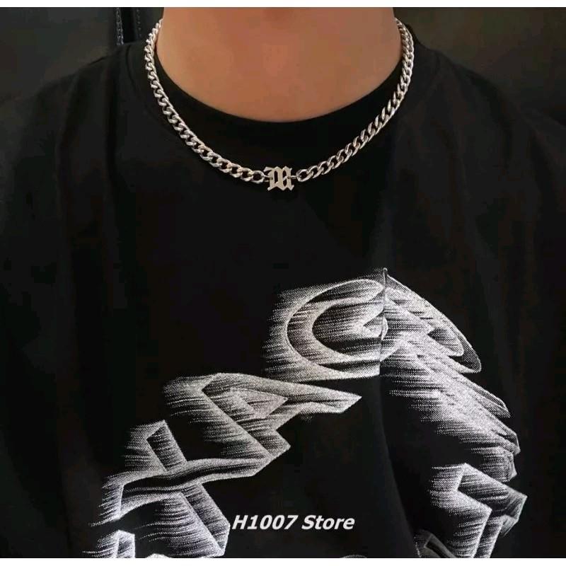 KALUNG TITANIUM PRIA MODEL RANTAI HIP HOP TERBARU TERLARIS ANTI KARAT 1