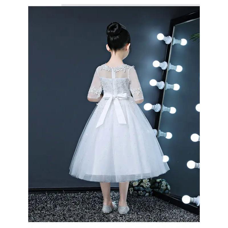 Váy Công Chúa, Phong Cách Quý Cô, Dành Cho Bé Gái, Thời Trang, Thiết Kế Hoa, Thích Hợp Biểu Diễn Piano, Người Dẫn Chương Trình Váy Dạ Hội, Đi Chân, Trình Diễn 3