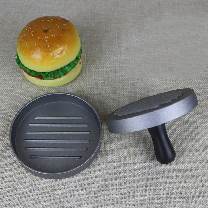 Khuôn Bánh Hamburger Tròn, Chất Lượng Cao, Làm Bằng Hợp Kim Nhôm, Thích Hợp Để Làm Thịt Bò, Bánh Hamburger BBQ Và Bánh Mì Kẹp, Khuôn Thực Phẩm Nhà Bếp 5