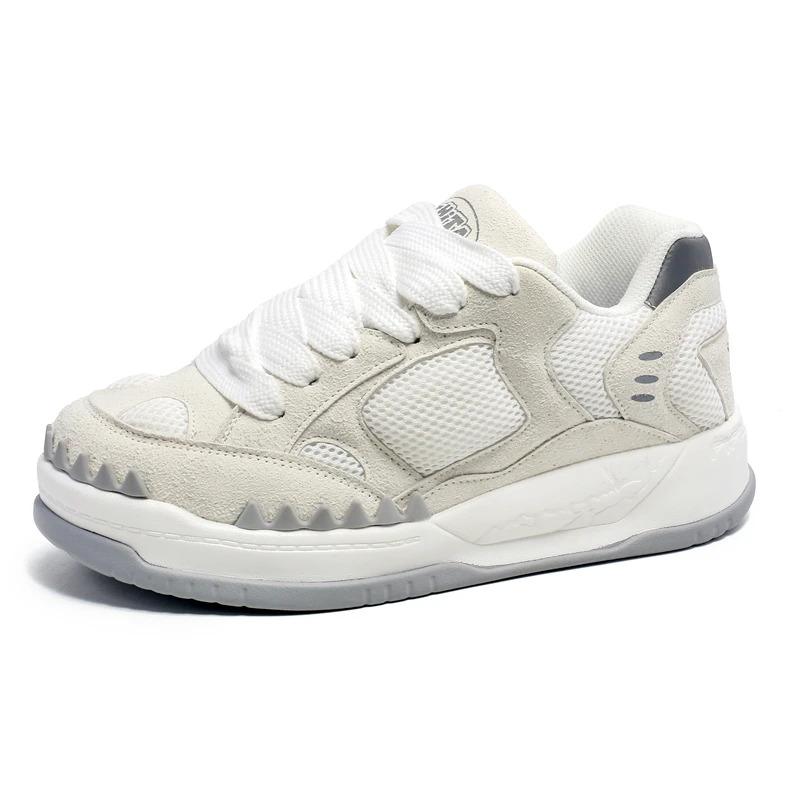 2024 New Customize Dinosaur Design Men Flat Skateboarding Shoes Leather Women Fashion Street Walking Sports Sneakers Casual Trainers_voghion.com