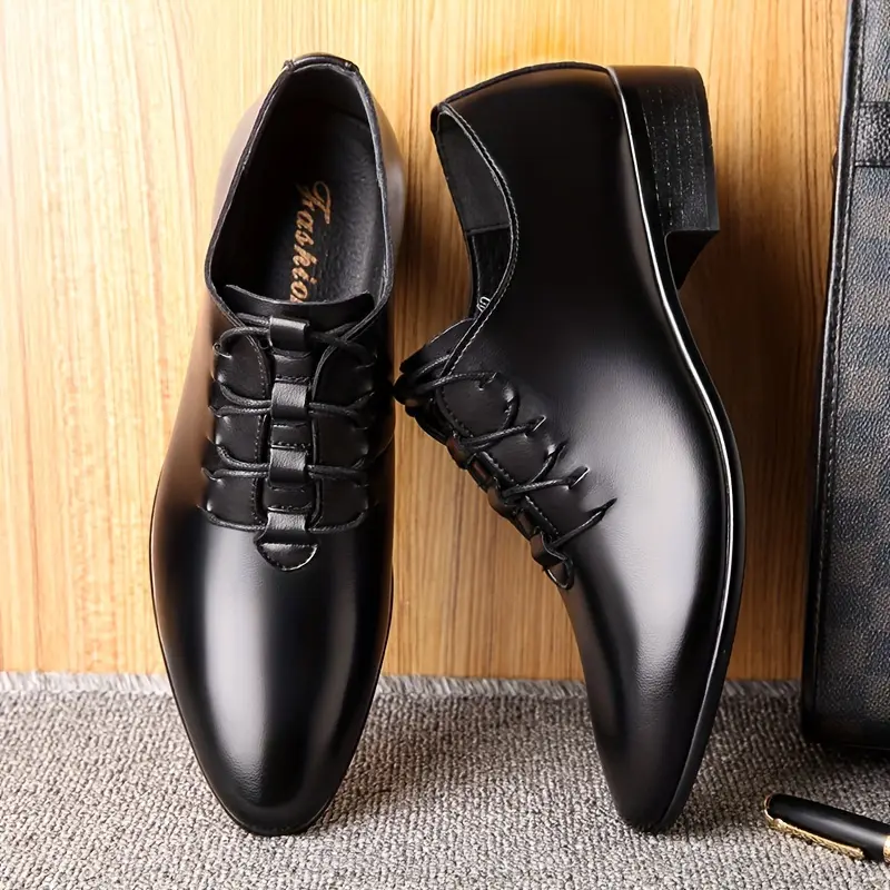 Men's Shoes  Men's Casual Shoes Business Formal  Large Size Men's Shoes Korean Version Youth Fashion Trend Pointed Wedding Shoes Four Seasons Style 3