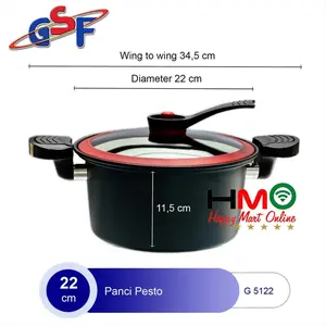 Panci Presto Viral Diameter 22 CM GSF 5122 Panci Presto Totipotent GSF