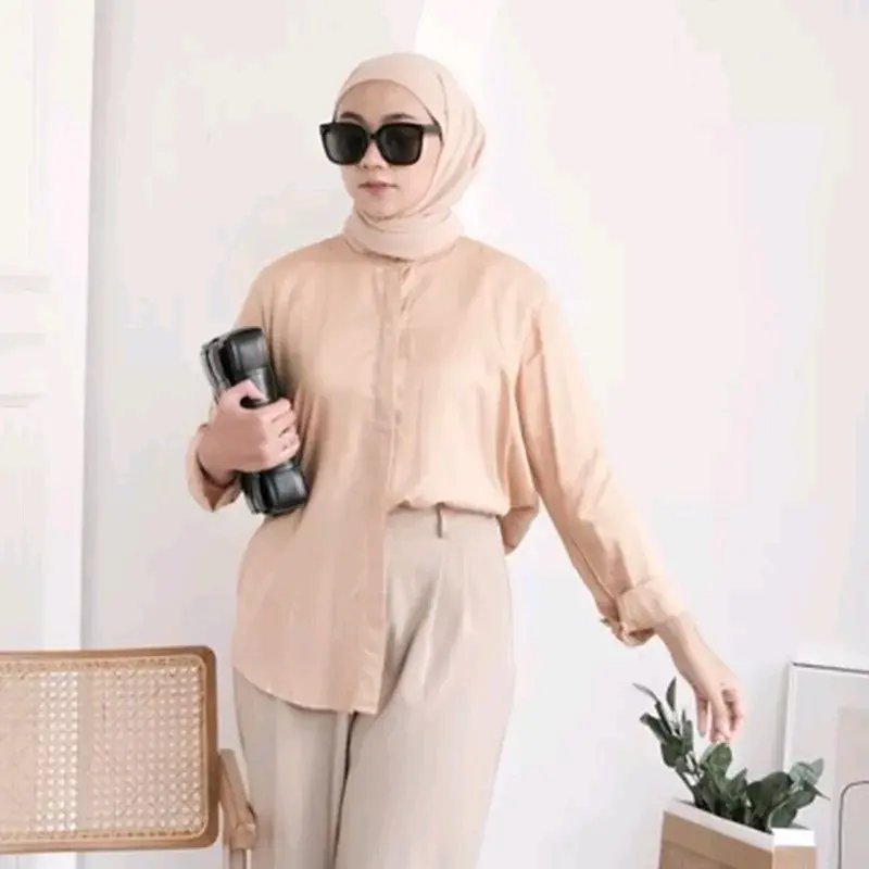 kemeja wanita rayon premium polos kemeja rayon premium kemeja wanita polos Katun rayon 8