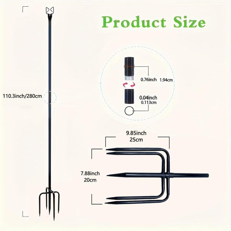 Outdoor Light Pole Set, 2pcs Garden Light Pole Set, Lighting Accessories for Garden & Yard Decoration, Suitable for Holiday Celebration 1