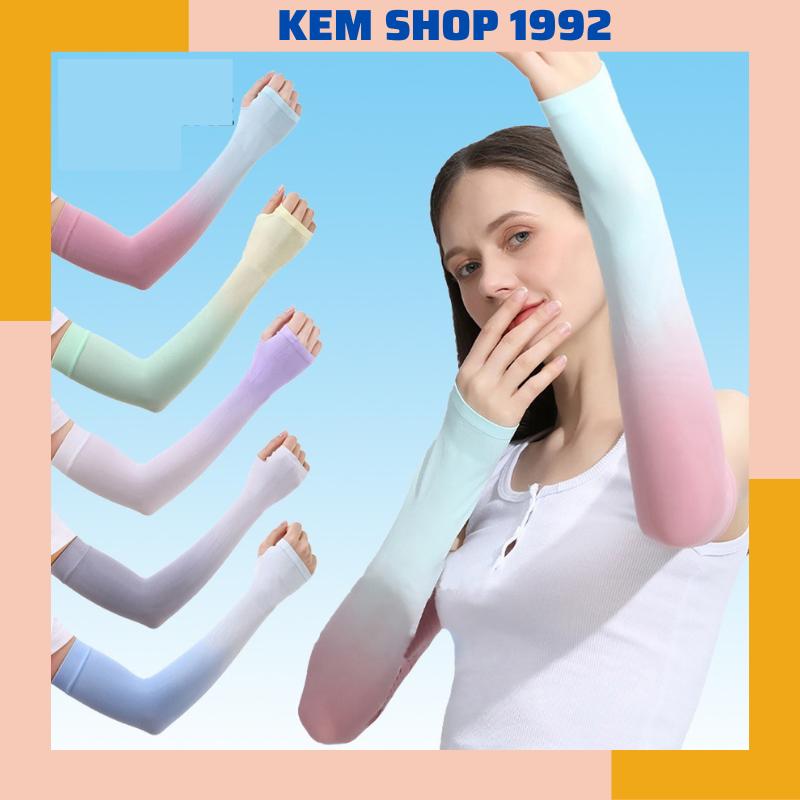 Găng tay pha màu đẹp cute cá tính ngăn tia uv