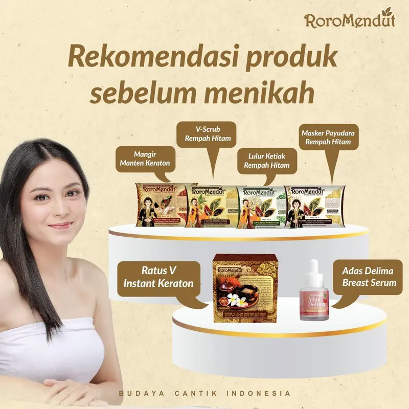 RORO MENDUT V Scrub Roro Mendut Lulur Pemutih Slengki | Herbal Jamu Pasutri Kewanitaan Halal BPOM Organik Pemutihan Hitam Selangkangan Perawatan 6