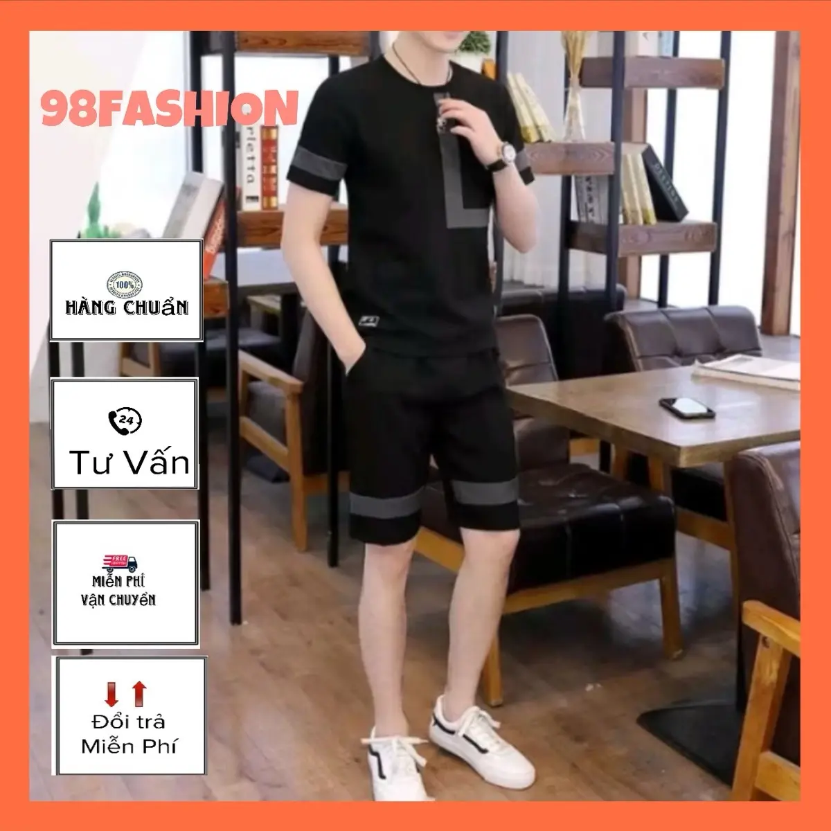 Set Quần Áo  Thể Thao (free size 75kg) Sang Chảnh  Chất liệu Thun Lạnh Thoáng Khí Sọc L