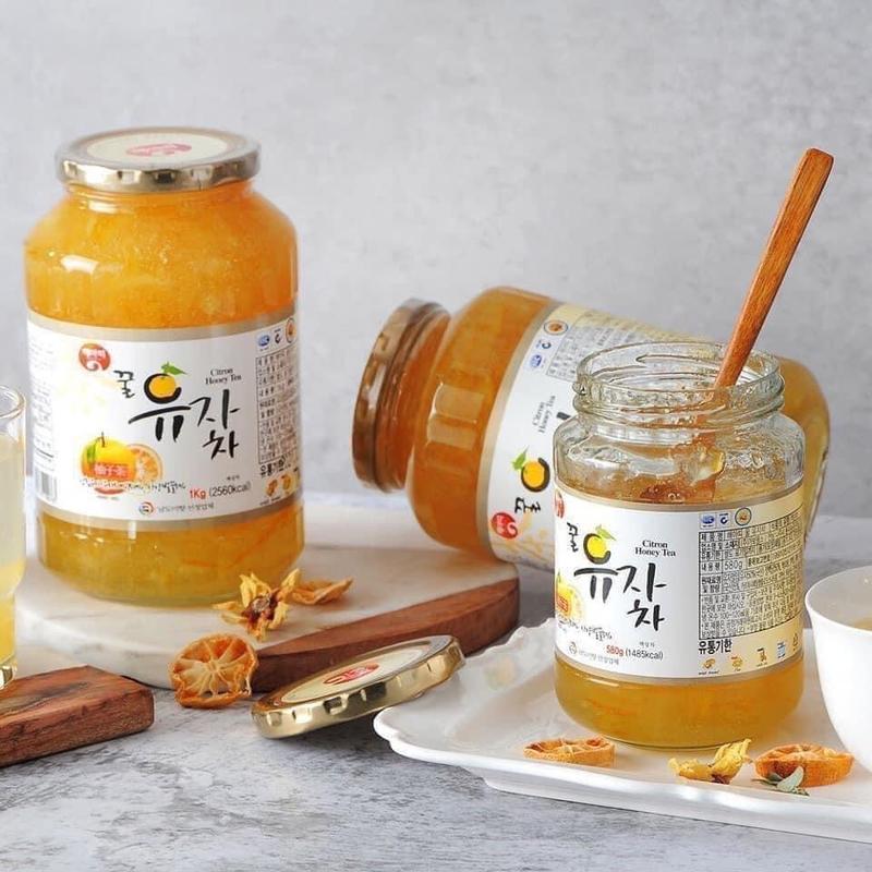 Mật ong chanh Hàn Quốc 1kg Thức Ăn Siro 0