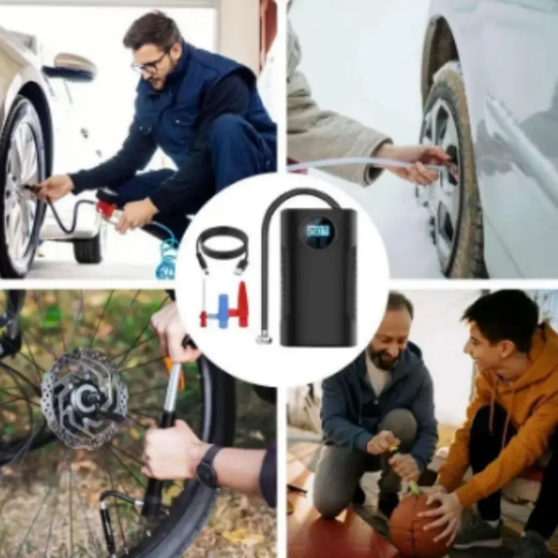JISHUO CHARGE PUMP / POMPA MOBIL PORTABLE INFLATOR POMPA BAN MOBIL ELETRIC LCD DISPLAY 120W JS-CQB001 1