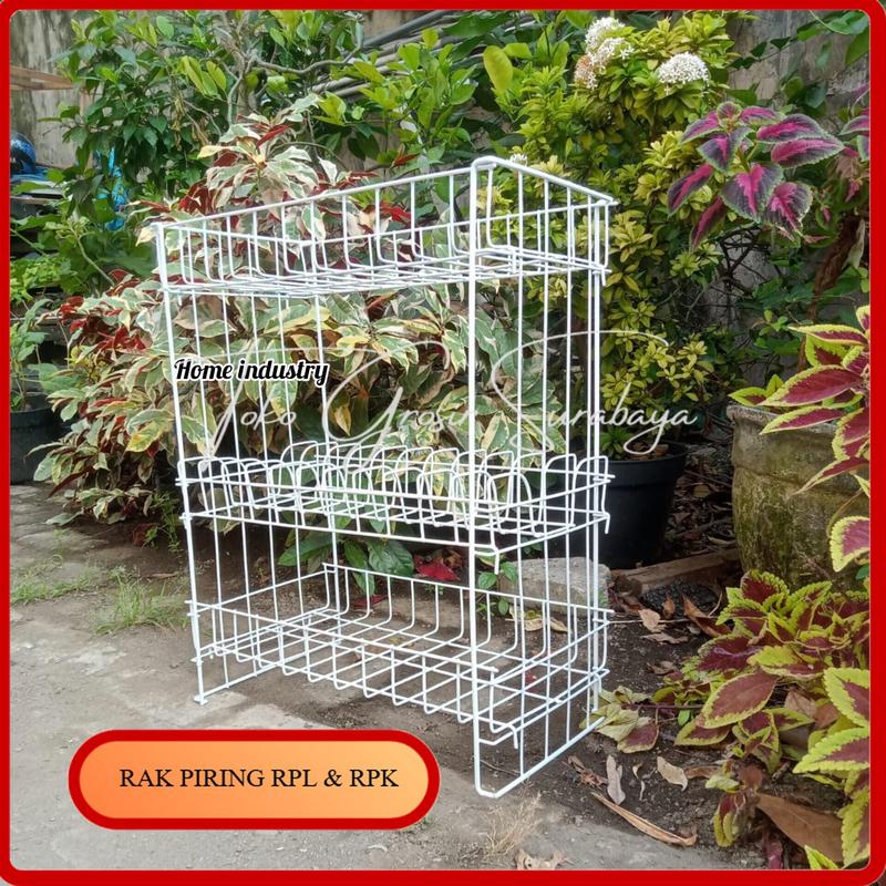Rak Piring RPL & RPK knockdown/Rak kawat tebal/Rak wastafel/Rak dapur ...