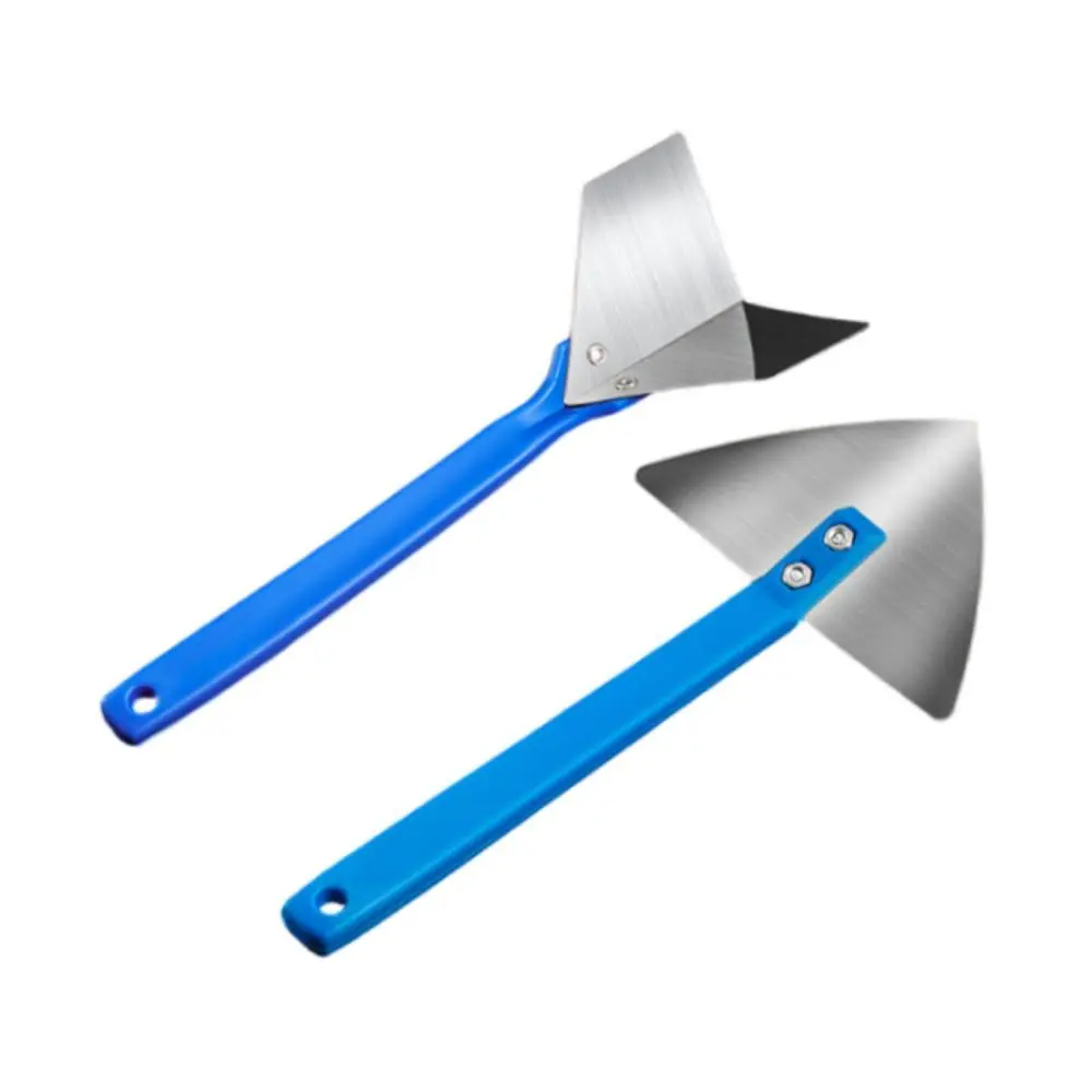 2Pcs Drywall Corner Tools Lightweight Stainless Steel Professional Portable Construction Hand Tool Corner Trowel Shaping Trowel