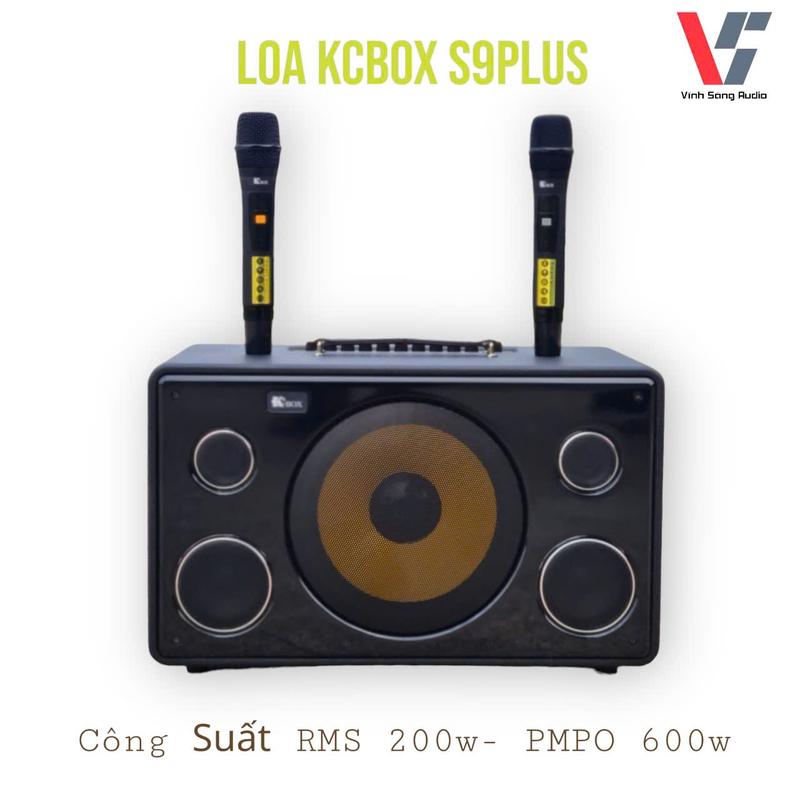 Loa Karaoke KCBOX S9Plus bản nâng cấp, 1 Củ loa bass Siêu Trầm 25cm, 2  Mid, 2  treble, Công suất tối đa 600w, 2 micro UHF, phù hợp sử dụng trong nhà hoặc ngoài trời, mang đi dã ngoại, du lịch..  loa bass nghe nhạc cực mạnh dành cho sân khấu mới