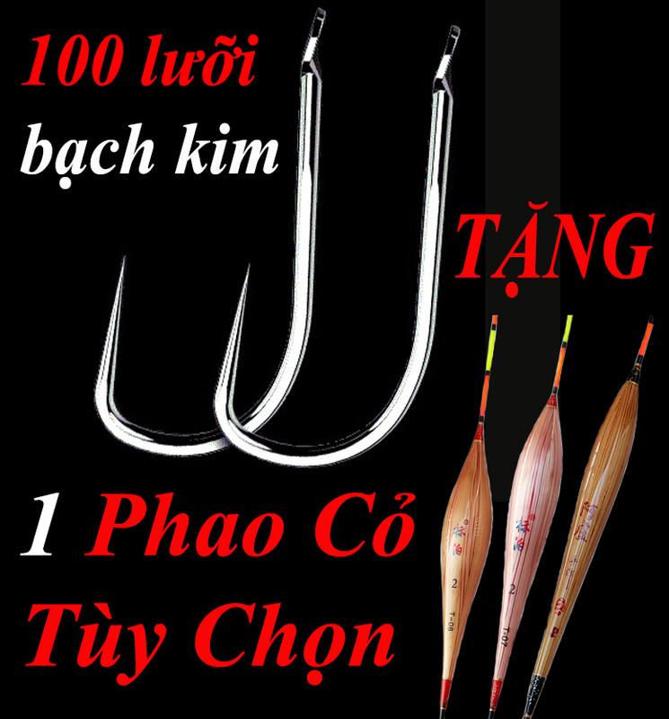   Tặng phao  100Lưỡi thép Kanto siêu cường câu cá tự nhiên tổng hợp size 0.1 đến 4.0 - lưỡi BẠCH KIM 